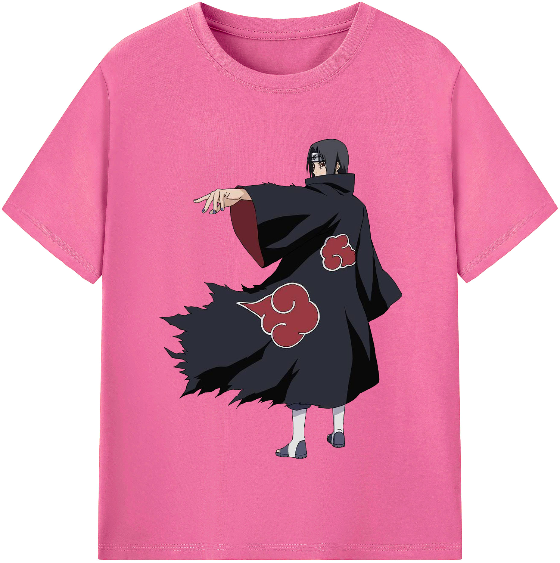 （画像用） NARUTO -ナルト- うちは イタチ Uchiha Itachi レディースカジュアルプリントTシャツ（綿100％）